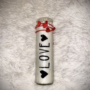 Custom Beautiful  Valentine’s Day -LOVE candle